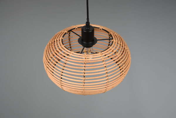 Κρεμαστό Φωτιστικό Trio Lighting INGA  1x E27 Φυσικό Rattan   – 312200136