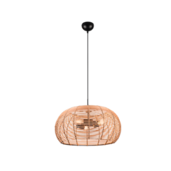 Κρεμαστό Φωτιστικό Trio Lighting INGA 3x E27 Φυσικό Rattan – 312200336