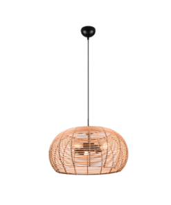 Κρεμαστό Φωτιστικό Trio Lighting INGA 3x E27 Φυσικό Rattan – 312200336