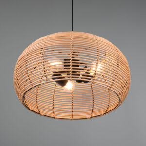 Κρεμαστό Φωτιστικό Trio Lighting INGA  3x E27 Φυσικό Rattan   – 312200336