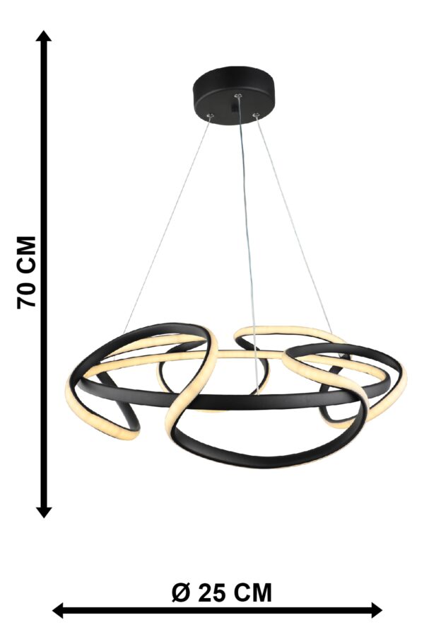ORION-50 LED BLACK 120W 3000K/4000K/6500K ΦΩΤΙΣΤΙΚΟ LED Heronia – 01-0342