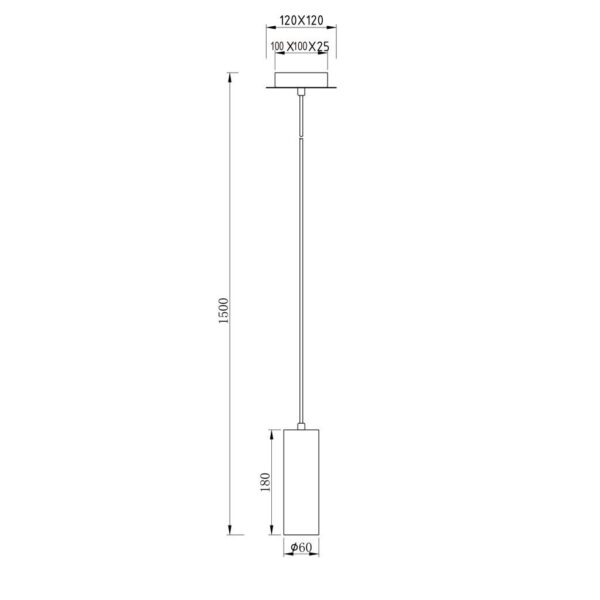 Κρεμαστό Φωτιστικό Trio Lighting   GU10 Λευκό Μεταλλικό    312400101