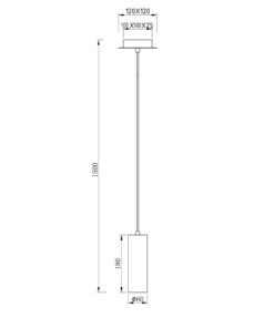 Κρεμαστό Φωτιστικό Trio Lighting GU10 Νίκελ Ματ Μεταλλικό 312400107