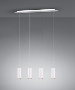 Κρεμαστό Φωτιστικό Trio Lighting 4xGU10 Λευκό Μεταλλικό 312400401