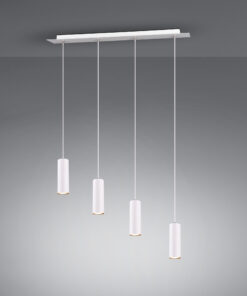 Κρεμαστό Φωτιστικό Trio Lighting 4xGU10 Λευκό Μεταλλικό 312400401