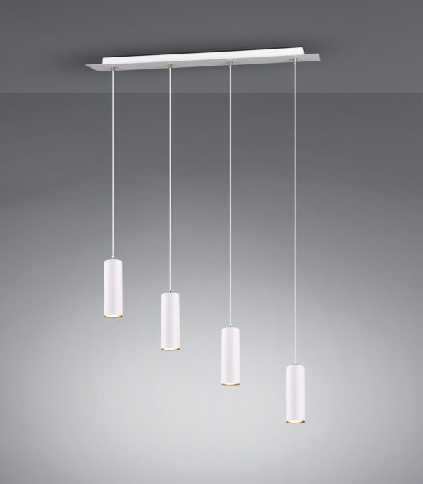 Κρεμαστό Φωτιστικό Trio Lighting   4xGU10 Λευκό Μεταλλικό    312400401