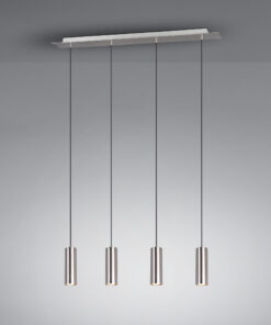 Κρεμαστό Φωτιστικό Trio Lighting 4xGU10 Νίκελ Ματ Μεταλλικό 312400407