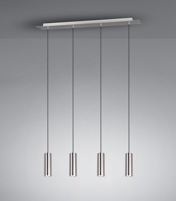 Κρεμαστό Φωτιστικό Trio Lighting   4xGU10 Νίκελ Ματ Μεταλλικό    312400407