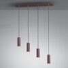 Κρεμαστό Φωτιστικό Trio Lighting   4xGU10 Σκουριά Μεταλλικό    312400424