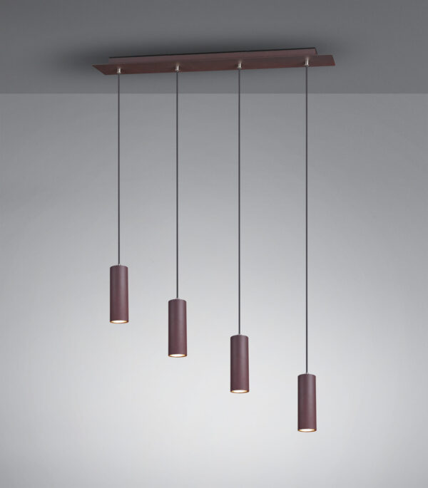 Κρεμαστό Φωτιστικό Trio Lighting   4xGU10 Σκουριά Μεταλλικό    312400424
