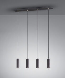 Κρεμαστό Φωτιστικό Trio Lighting 4xGU10 Μαύρο Ματ Μεταλλικό 312400432