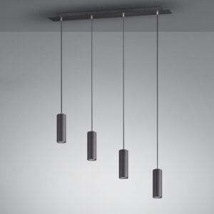 Κρεμαστό Φωτιστικό Trio Lighting   4xGU10 Μαύρο Ματ Μεταλλικό    312400432