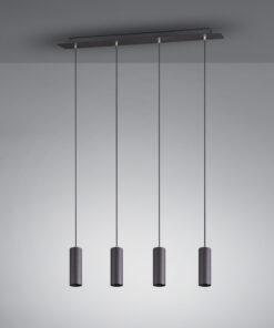 Κρεμαστό Φωτιστικό Trio Lighting 4xGU10 Μαύρο Ματ Μεταλλικό 312400432