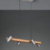 Κρεμαστό Φωτιστικό Trio Lighting MARLEY  4x GU10 Νίκελ Ματ Μεταλλικό   – 312490407