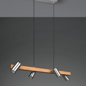 Κρεμαστό Φωτιστικό Trio Lighting MARLEY  4x GU10 Νίκελ Ματ Μεταλλικό   – 312490407