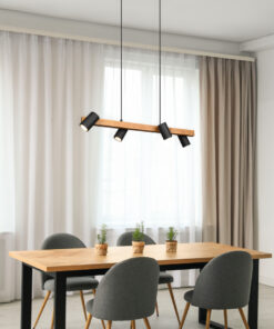 Κρεμαστό Φωτιστικό Trio Lighting MARLEY 4x GU10 Μαύρο Ματ Μεταλλικό – 312490432