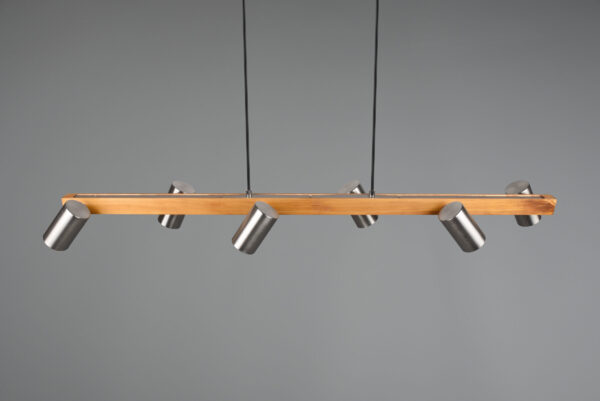 Κρεμαστό Φωτιστικό Trio Lighting MARLEY  6x GU10 Νίκελ Ματ Μεταλλικό   – 312490607