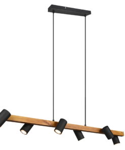 Κρεμαστό Φωτιστικό Trio Lighting MARLEY 6x GU10 Μαύρο Ματ Μεταλλικό – 312490632