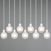 Κρεμαστό Φωτιστικό Trio Lighting MELA  9x E14 Λευκό Ματ Μεταλλικό   – 313100931