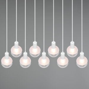 Κρεμαστό Φωτιστικό Trio Lighting MELA  9x E14 Λευκό Ματ Μεταλλικό   – 313100931