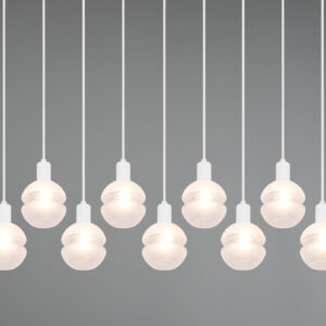 Κρεμαστό Φωτιστικό Trio Lighting MELA  9x E14 Λευκό Ματ Μεταλλικό   – 313100931