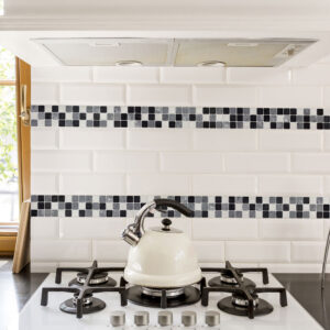 Tile Black & White πλακάκια διακόσμησης τοίχων κουζίνας και μπάνιου Ango – 31313