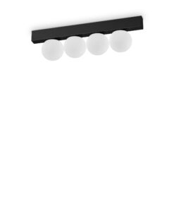 IDEAL LUX Φωτιστικό Οροφής PING PONG LED 12W 3000K Μαύρου Χρώματος – 313283