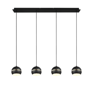 Κρεμαστό Φωτιστικό Trio Lighting 4xE14   Μαύρο Ματ Μεταλλικό    – 313300432