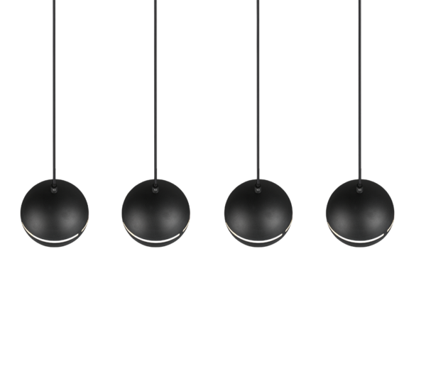 Κρεμαστό Φωτιστικό Trio Lighting 4xE14   Μαύρο Ματ Μεταλλικό    – 313300432