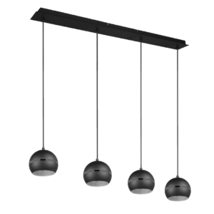 Κρεμαστό Φωτιστικό Trio Lighting 4xE14   Μαύρο Ματ Μεταλλικό    – 313300432