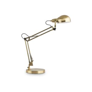 IDEAL LUX Φωτιστικό Γραφείου JOHNNY 1xE14 Μπρούτζινου Χρώματος – 313368