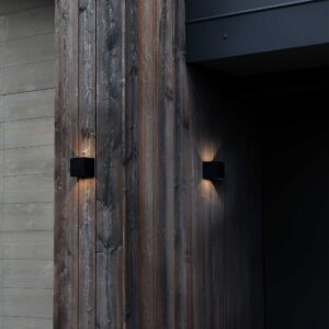 IDEAL LUX Επιτοίχιο Φωτιστικό Βεράντας ATOM LED 12W 3000K IP54 Χρώματος Ανθρακί – 313429