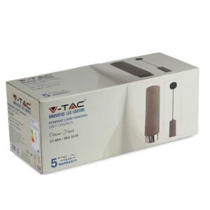 Κρεμαστό Φωτιστικό 1xGU10 Γύψινο/Μέταλλο V-TAC Γκρι/Χρώμιο – 3135