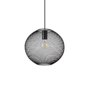 IDEAL LUX Κρεμαστό Φωτιστικό NET 1xE27 Μαύρου Χρώματος – 313788