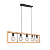 Κρεμαστό Φωτιστικό Trio Lighting 5χE27   Μαύρο Ματ Μεταλλικό    – 313800532
