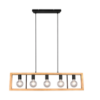 Κρεμαστό Φωτιστικό Trio Lighting 5χE27   Μαύρο Ματ Μεταλλικό    – 313800532