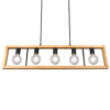 Κρεμαστό Φωτιστικό Trio Lighting 5χE27   Μαύρο Ματ Μεταλλικό    – 313800532