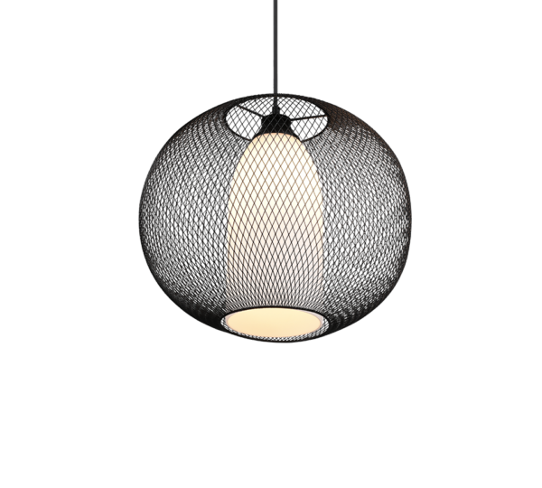 Κρεμαστό Φωτιστικό Trio Lighting E27   Μαύρο Ματ Μεταλλικό    – 313900132