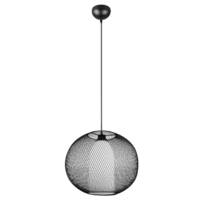 Κρεμαστό Φωτιστικό Trio Lighting E27   Μαύρο Ματ Μεταλλικό    – 313900132