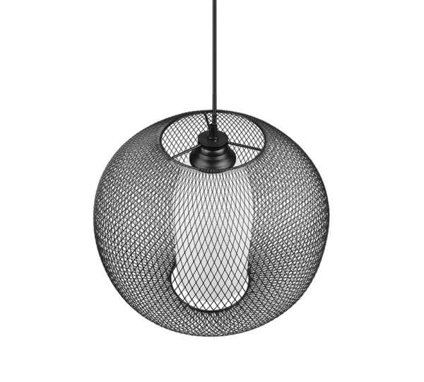 Κρεμαστό Φωτιστικό Trio Lighting E27   Μαύρο Ματ Μεταλλικό    – 313900132