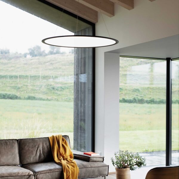 IDEAL LUX Κρεμαστό Φωτιστικό ORBIT SP LED 61W 3000K Μαύρου Χρώματος – 314037
