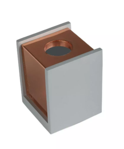 Επιφανειακό φωτιστικό Spot GU10 Γύψινο Τετράγωνο με γκρι & ροζ χαλκό σώμα V-TAC – 3141