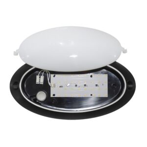 D-212 BLACK ΕΝΣΩΜΑΤΩΜΕΝΟ LED 12W ΟΒΑΛ Heronia – 32-0204