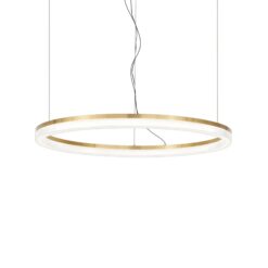 IDEAL LUX Κρεμαστό Φωτιστικό CROWN LED 42W 3000K Χρυσού Χρώματος – 314921