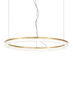 IDEAL LUX Κρεμαστό Φωτιστικό CROWN LED 42W 3000K Χρυσού Χρώματος – 314921