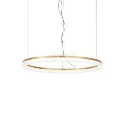 IDEAL LUX Κρεμαστό Φωτιστικό CROWN LED 30W 3000K Χρυσού Χρώματος – 314938