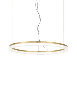 IDEAL LUX Κρεμαστό Φωτιστικό CROWN LED 30W 3000K Χρυσού Χρώματος – 314938