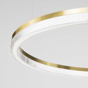 IDEAL LUX Κρεμαστό Φωτιστικό CROWN LED 30W 3000K Χρυσού Χρώματος – 314938