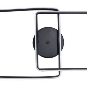 Led Φωτιστικό Οροφής cct Μαύρο LEO/2 Heronia – 01-0372