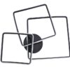 Led Φωτιστικό Οροφής cct Μαύρο LEO/3  Heronia – 01-0373